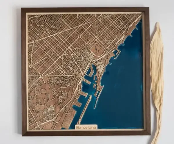 A 3d map of Barcelona