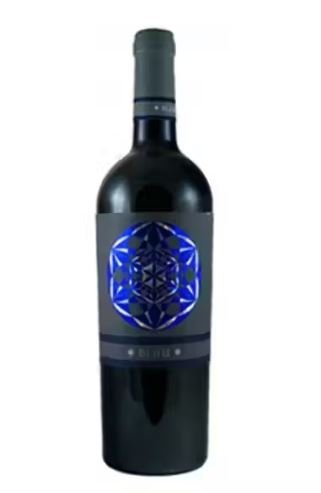 A black bottle of wine from Barcelona