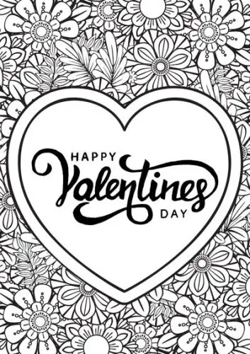 9 Free Valentine Coloring Pages & Cards To Make At Home